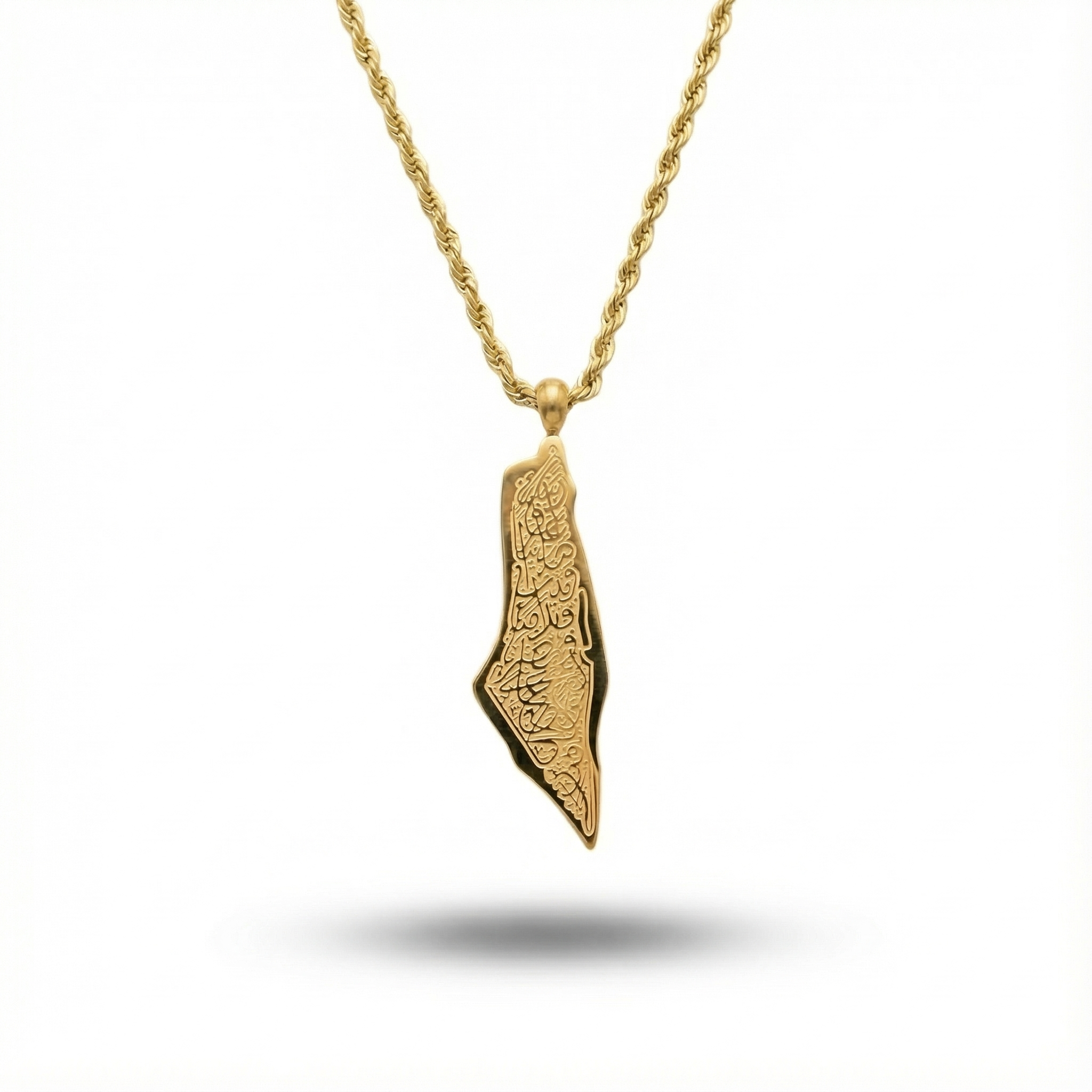 Ayatul Kursi – Palästina Umriss Halskette